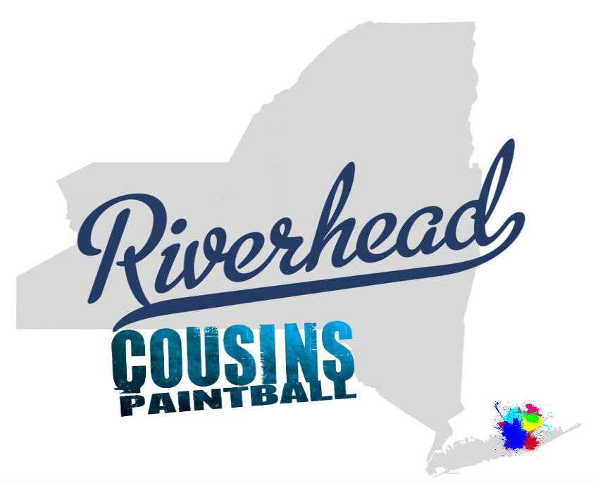 Cousins Paintball Riverhead, NY over NY outline