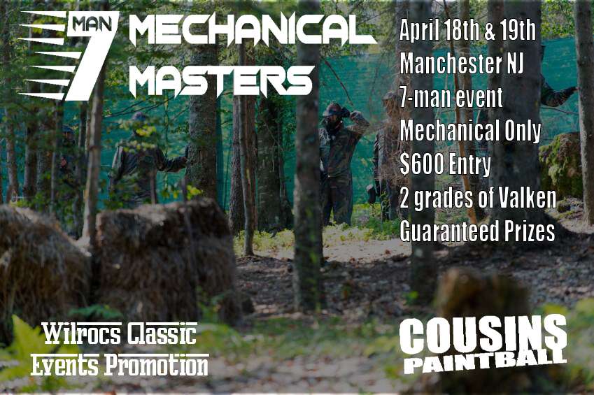 Seven Man Mechanical Masters Event At Cousins Paintball