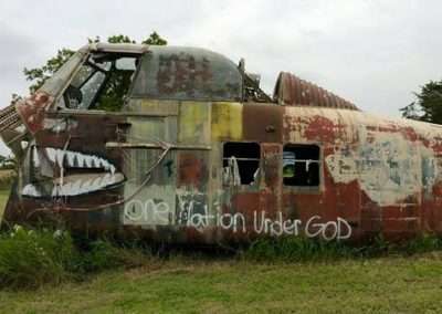 Antique Plane at Cousins Paintball