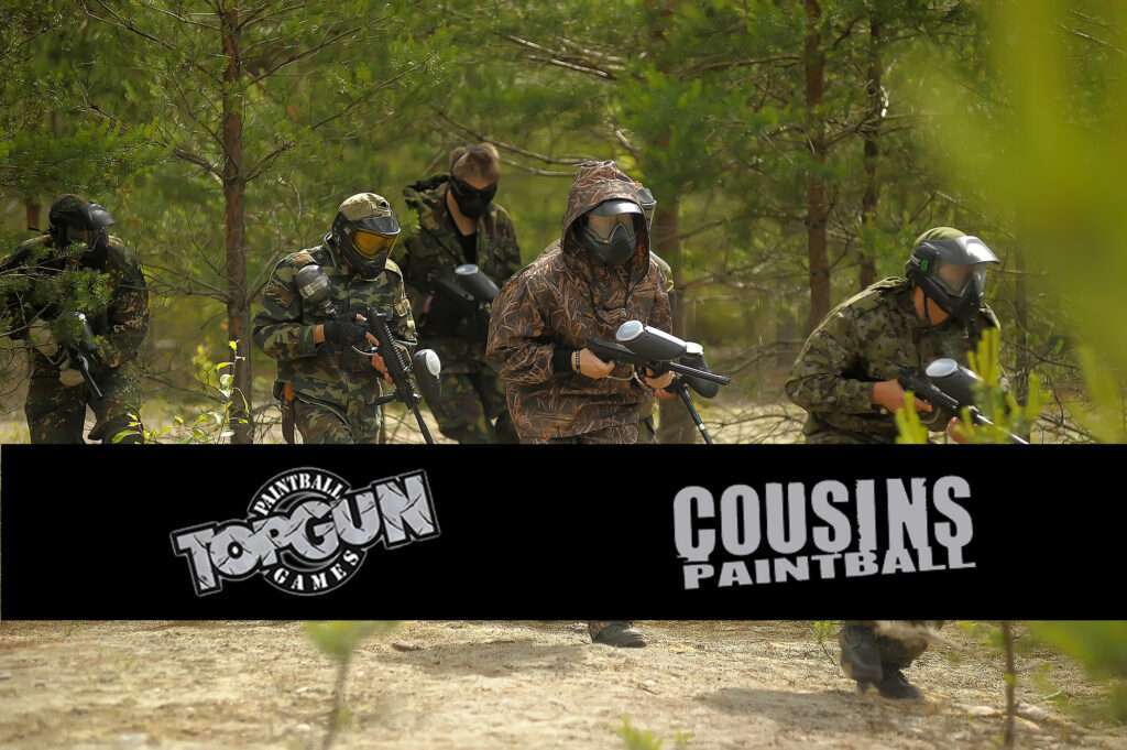 Top Gun Paintball and Cousins Paintball.  